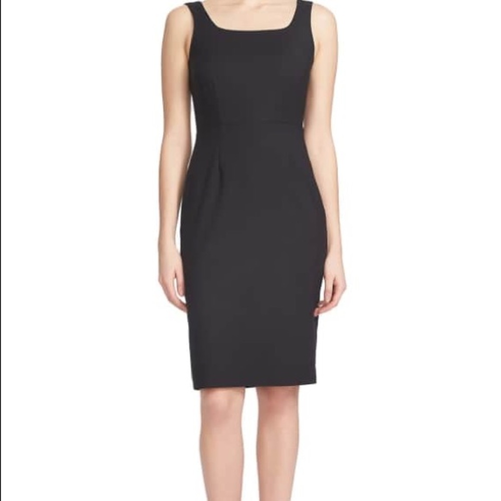 1.STATE Black White Crossback Bodycon Dress Size 4 - Picture 2 of 3